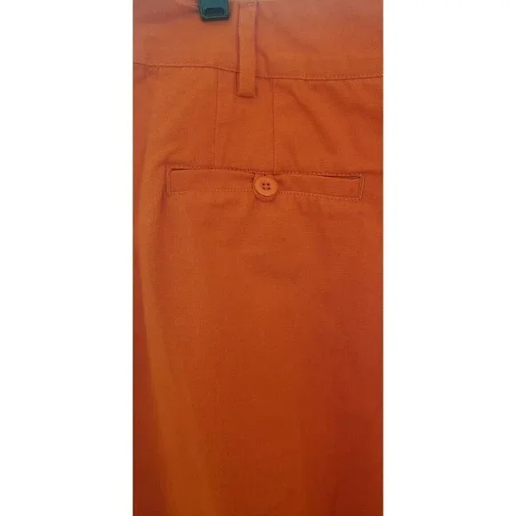 NEW FREE PEOPLE PATTI COTTON CROPPED RED PANTS SZ 8 - Picture 7 of 10